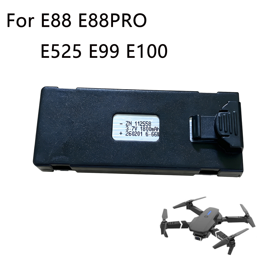 Drone Rc E99 K3 - E88 baterai Drone 3.7V 1800mAh baterai