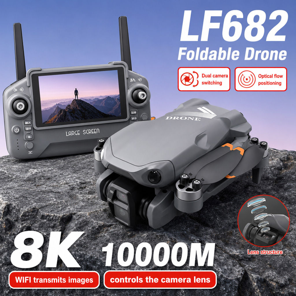 Drone Dji Rc Pro - Foto Udara Drone LF682 8K HD