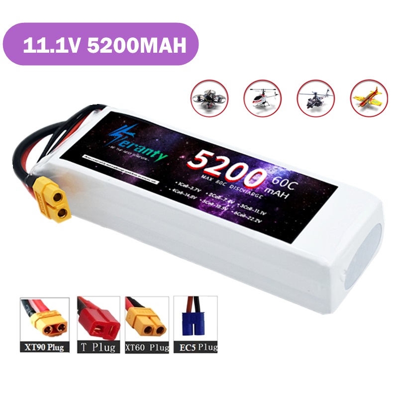 Drone Avion Rc - TERANTY 3S 5200MAH 60C baterai Lipo