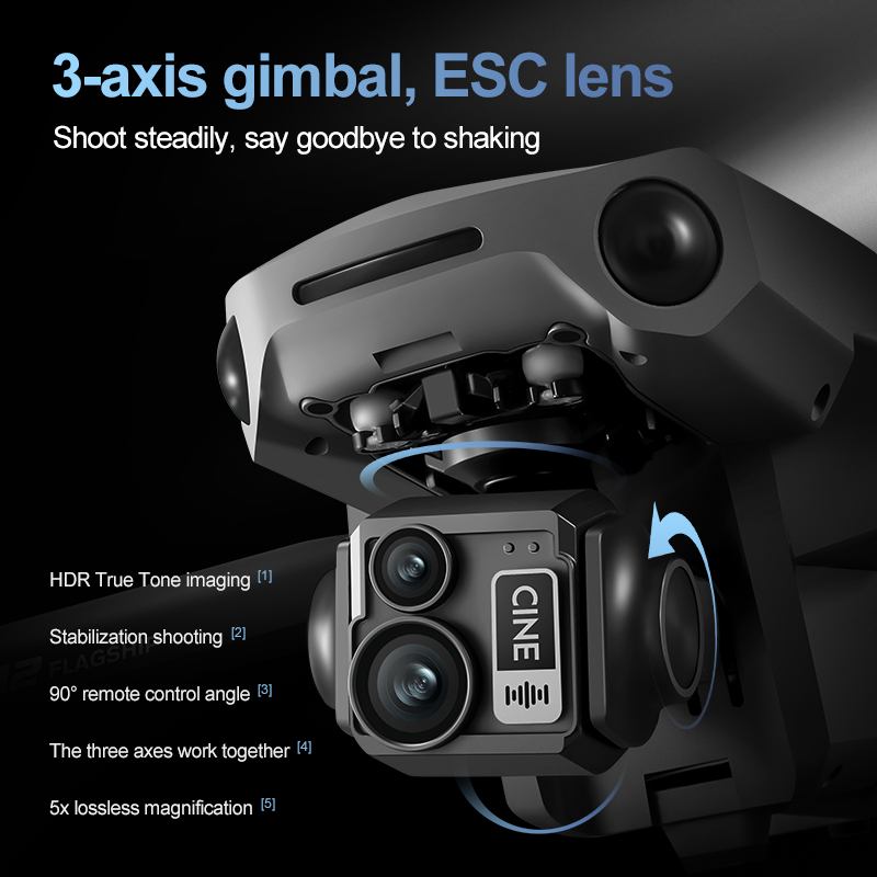 Drone RC Quadcopter 8K 3 Axis  - Drone Rc Plegable ulasan dan harga