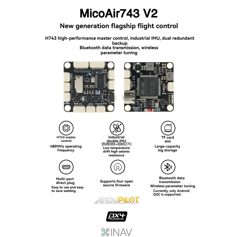 MicoAir743 V2 Pengontrol Pener - Betaflight Flight Controller ulasan dan harga