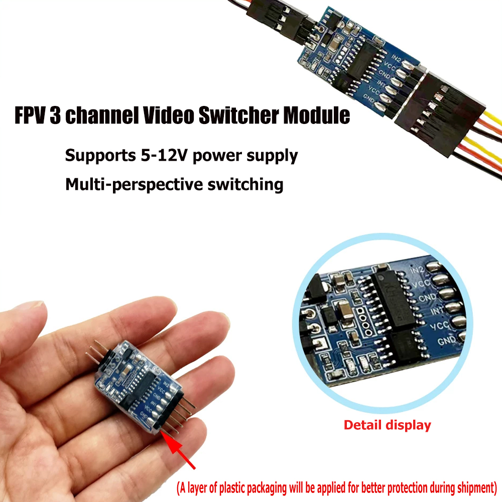 Modul Pengalih Video 3 Saluran - Drone Rc Camera ulasan dan harga