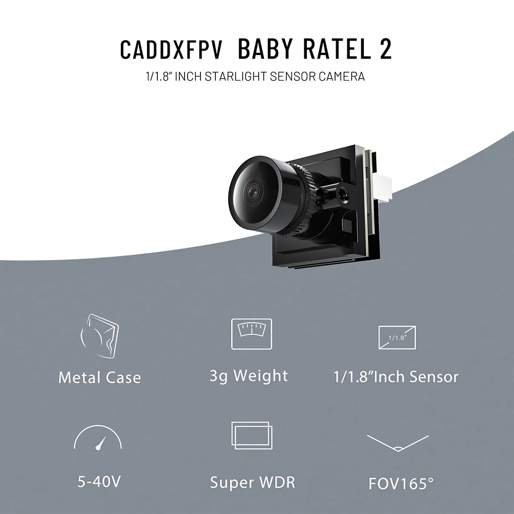 CADDX Kamera Micro FPV Ratel 2 - Drone Rc Camera ulasan dan harga