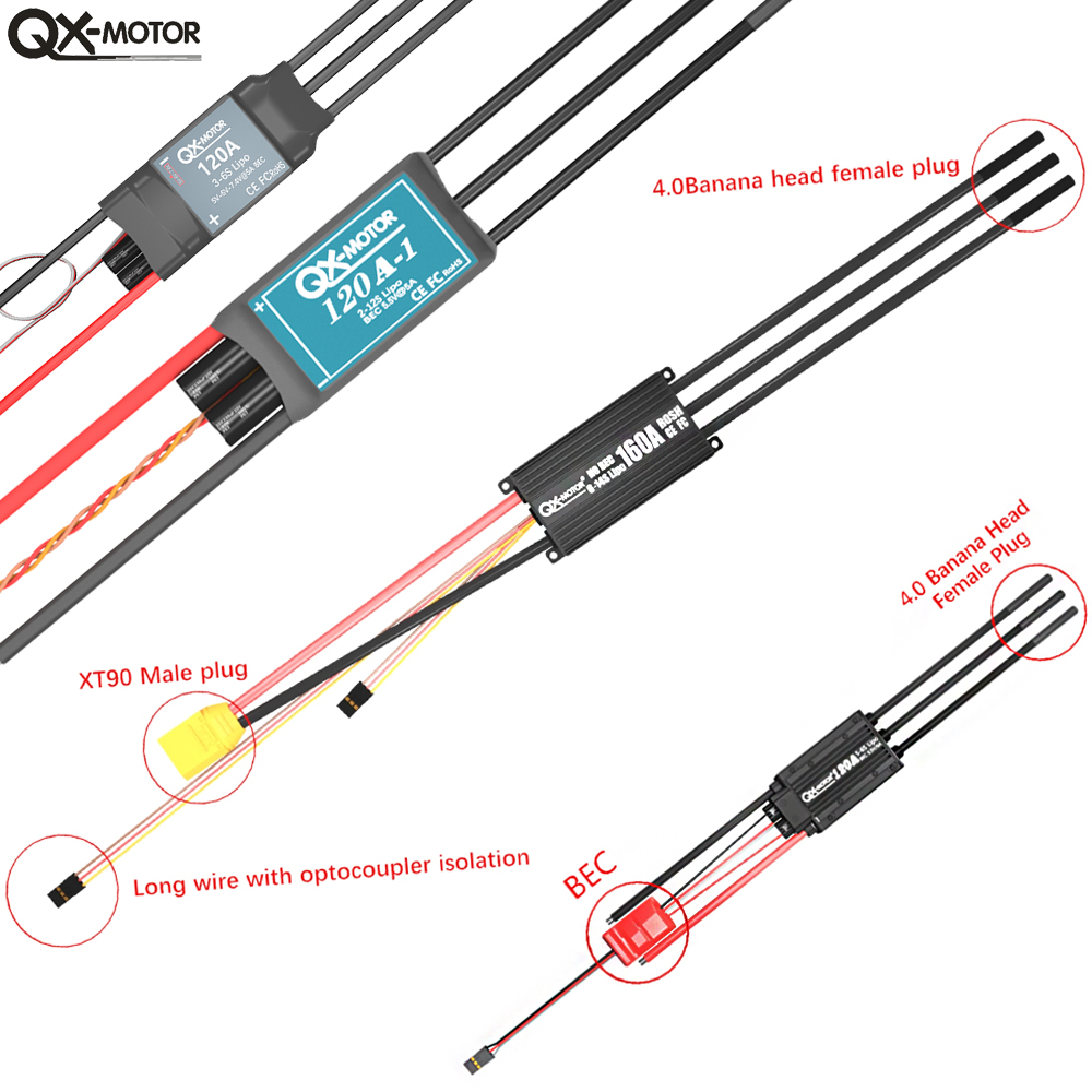 QX-MOTOR Seri ESC Tanpa Sikat  - Drone Rc Car ulasan dan harga