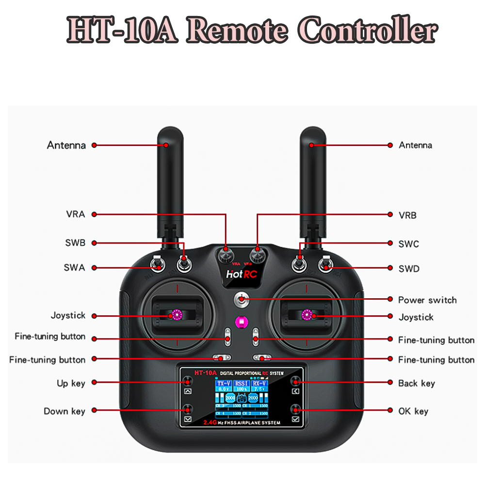 Hotrc Hot RC HT-10A HT10A 2.4G - Drone Rc Kit ulasan dan harga
