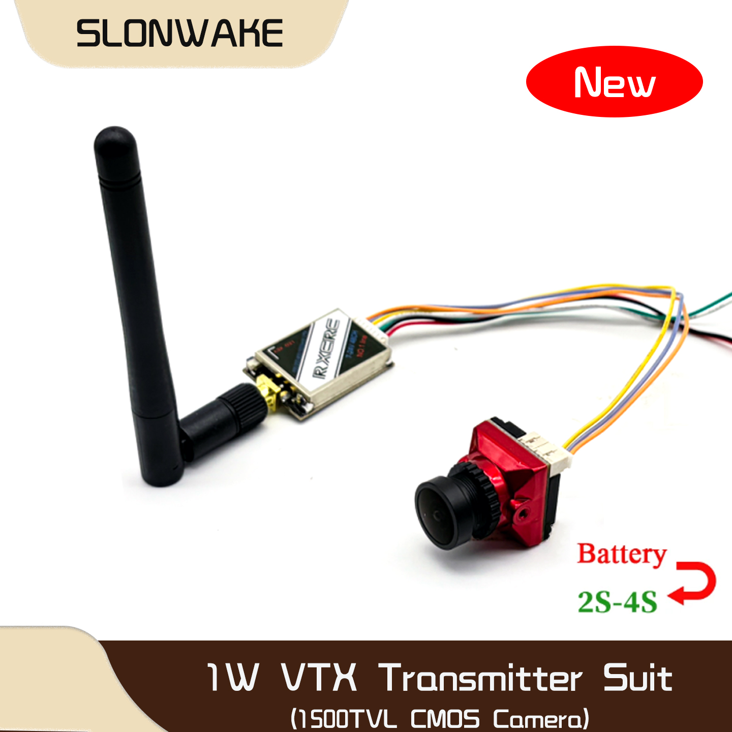 SLONWAKE 5.8G 48CH 1W VTX 100/ - Drone Rc Transmitter And Receiver ulasan dan harga