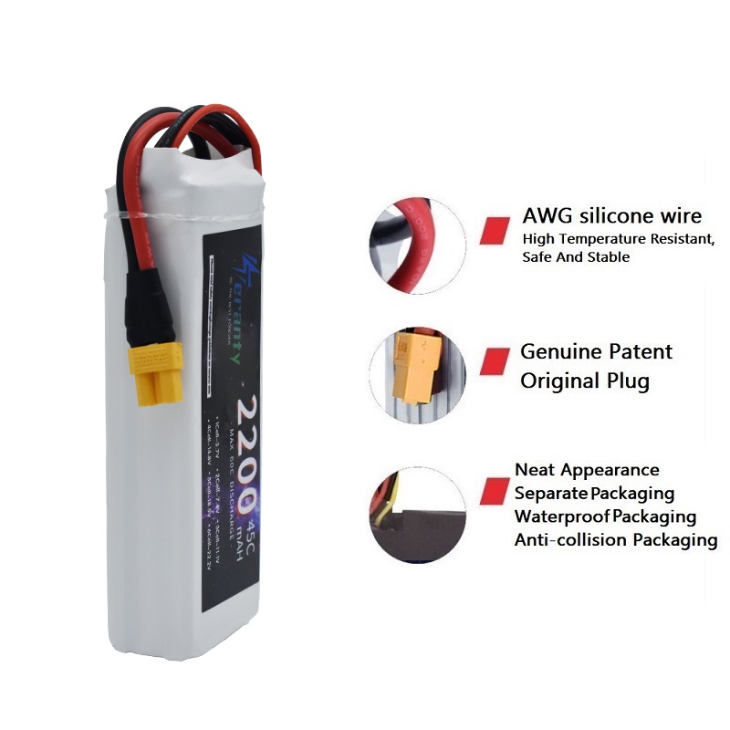 TERANTY 2200 MAH 3S baterai Li - Drone Avion Rc ulasan dan harga