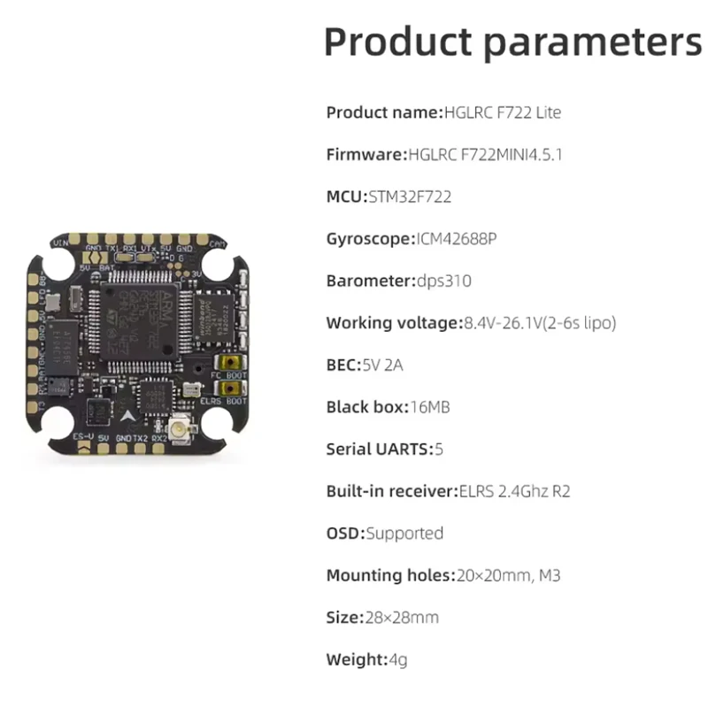 HGLRC SPECTER F722 Lite Flight - Betaflight Flight Controller ulasan dan harga