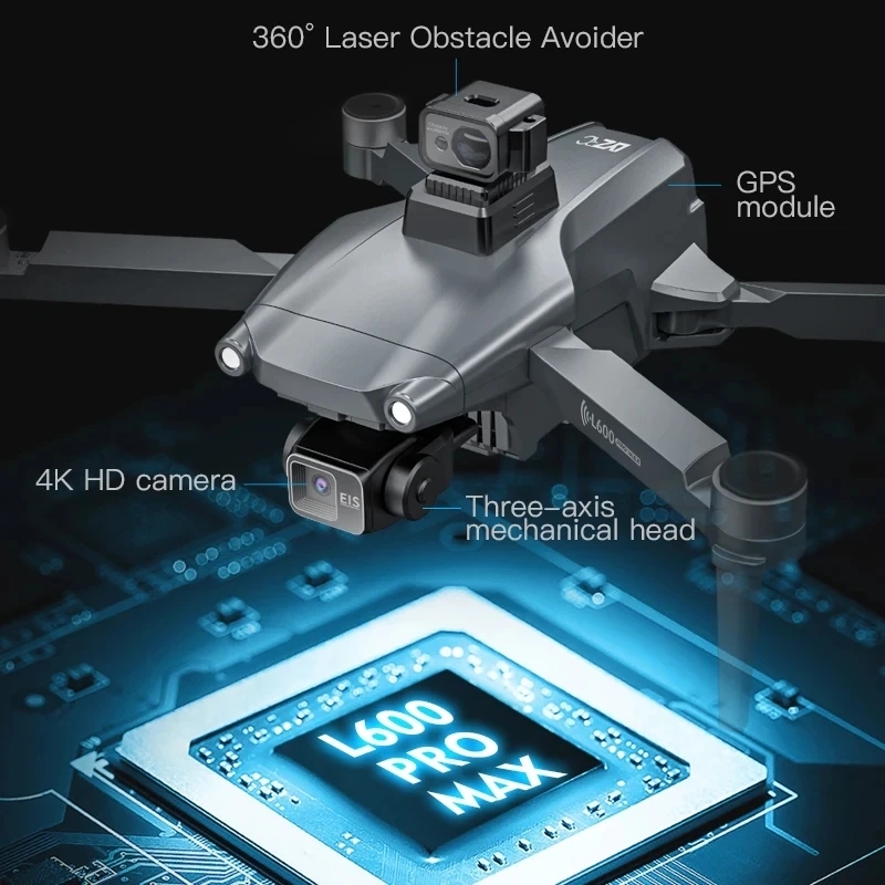L600 PRO MAX Drone GPS profesi - Drone Rc Plegable ulasan dan harga