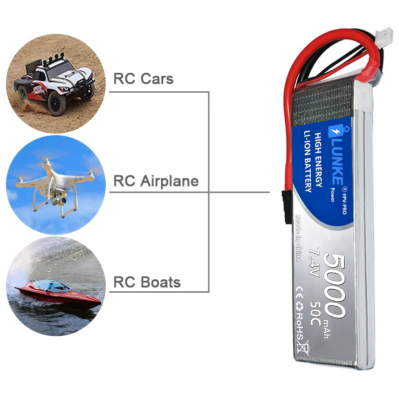 Baterai Lipo 2S 7.4V 5000mAh 5 - Drone Avion Rc ulasan dan harga