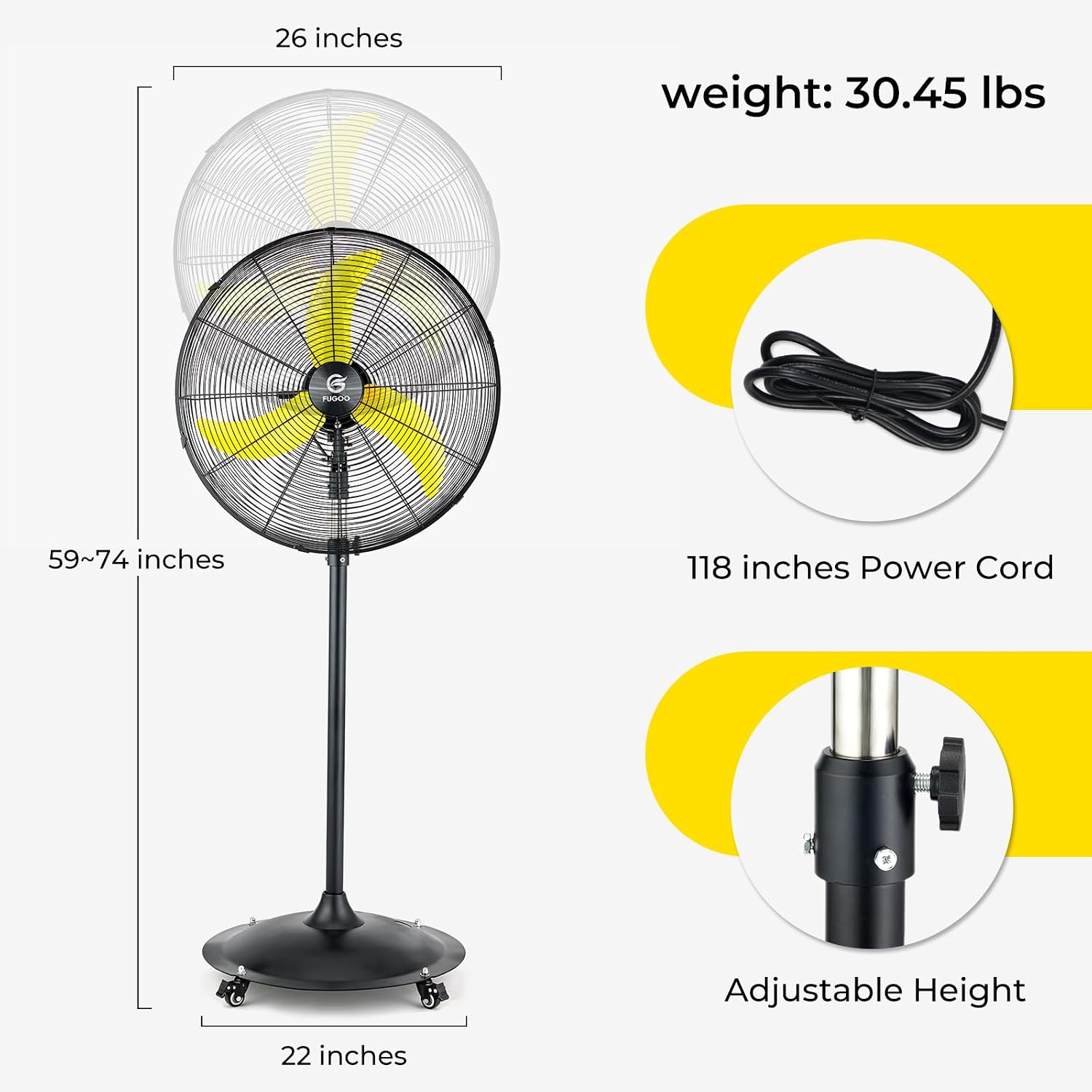 Kipas Pedestal Osilasi Luar Ru - Brushless Motor ulasan dan harga