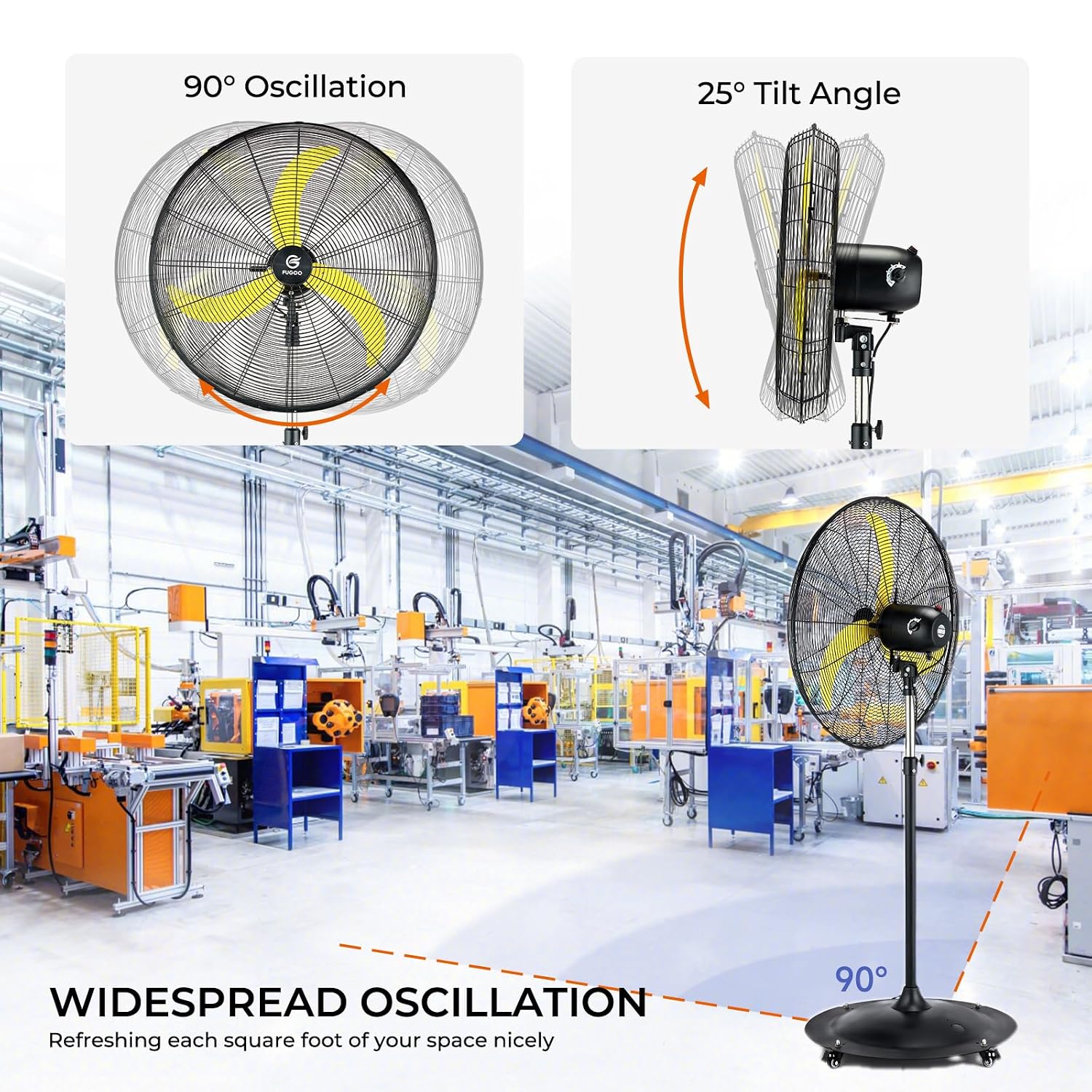 Kipas Pedestal Osilasi Luar Ru - Brushless Motor ulasan dan harga