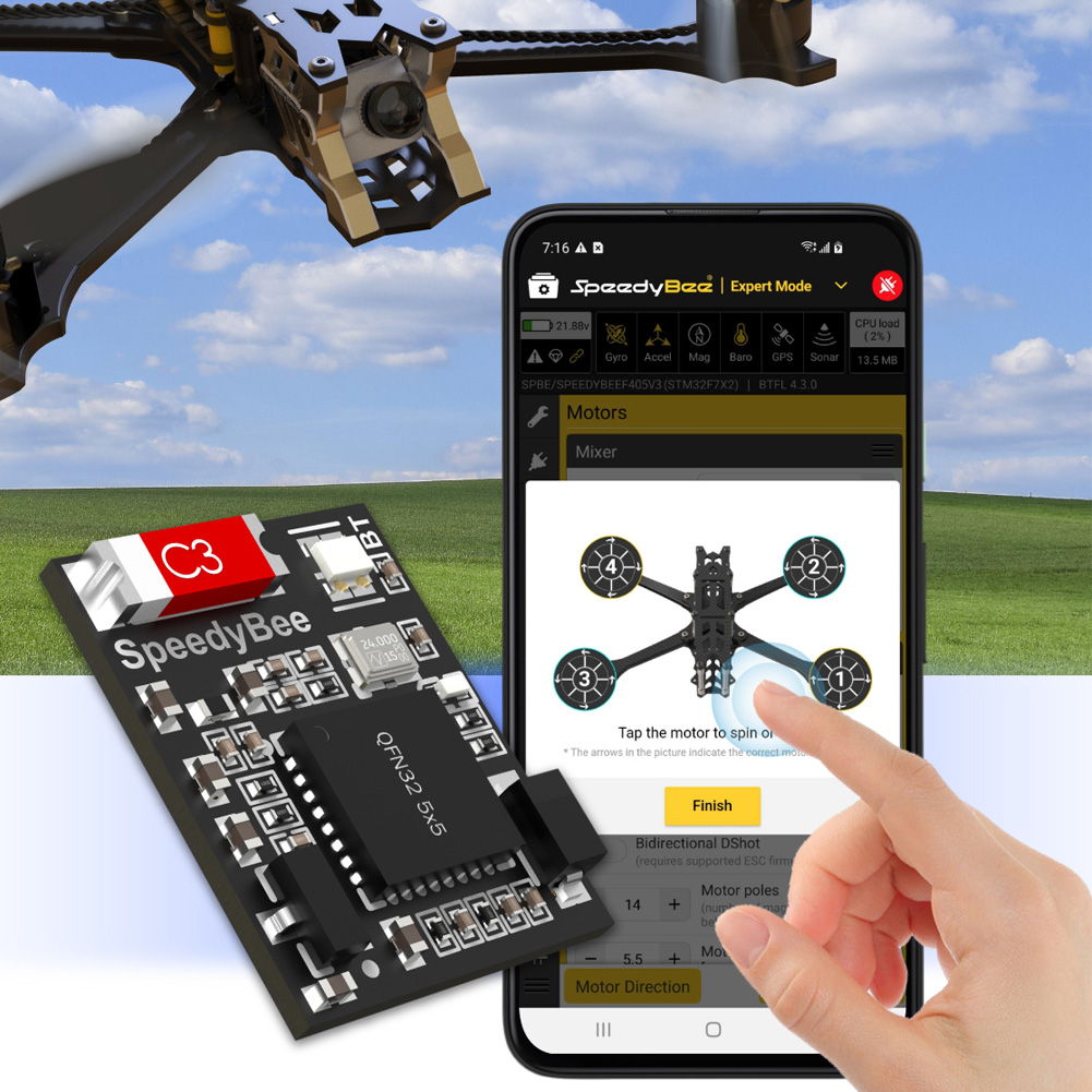 SpeedyBee BT Nano 3 Modul Blue - Betaflight Flight Controller ulasan dan harga