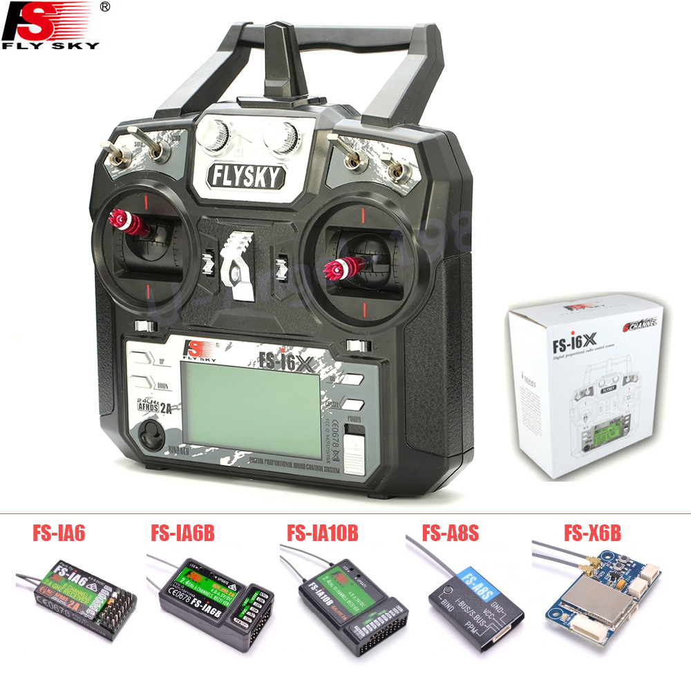 FLYSKY FS-i6X FS i6X 10CH 2.4G - Drone Rc Transmitter And Receiver ulasan dan harga