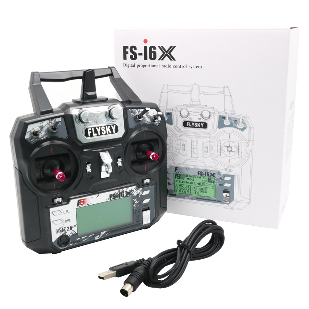 FLYSKY FS-i6X FS i6X 10CH 2.4G - Drone Rc Transmitter And Receiver ulasan dan harga