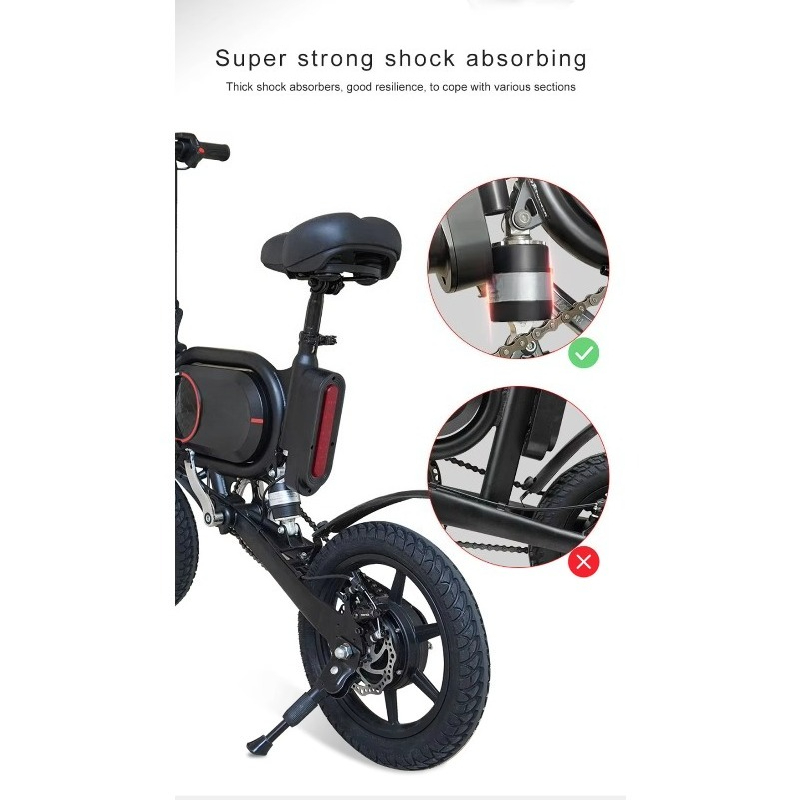 Sepeda Listrik Lipat 14-Inci T - Brushless Motor ulasan dan harga