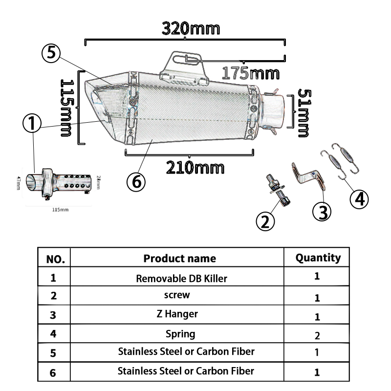 Knalpot Motor Slip On Untuk ZO - Drone Z1 ulasan dan harga